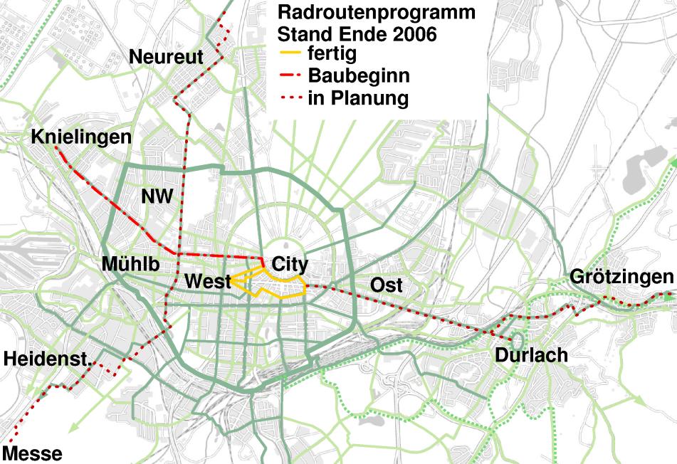 Graphik Radroutenprogramm